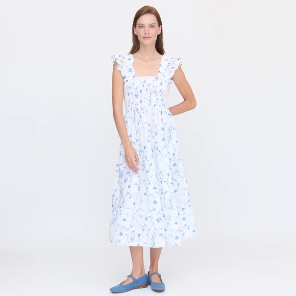 Ellie Nap Dress - Hill House - XXL - Blue Trellis - Picture 5 of 8